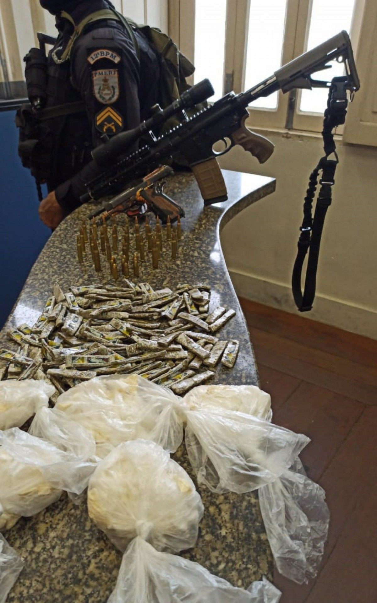 Apreens&atilde;o da PM foi levada para a delegacia