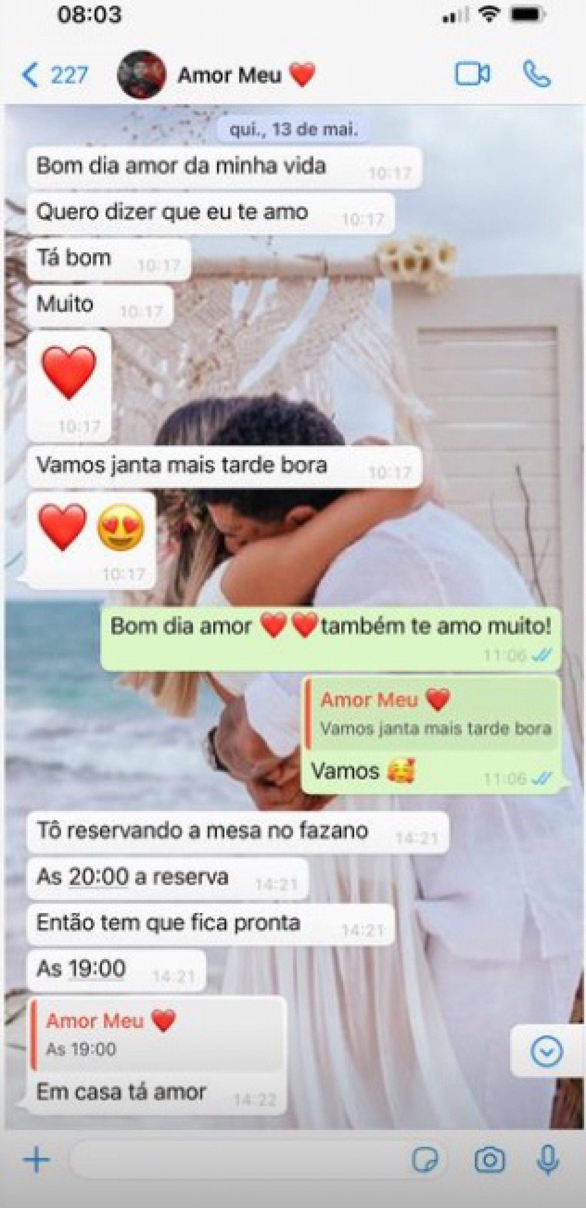Troca de mensagens entre MC Kevin e Deolane Bezerra - Reprodução/Instagram
