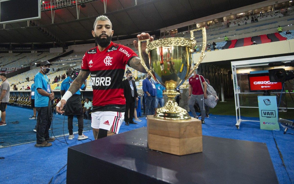 Com 14 gols na temporada, Gabigol, mais uma vez, desequilibrou e foi decisivo na final do Carioca contra o Fluminense - Alexandre Vidal/Flamengo