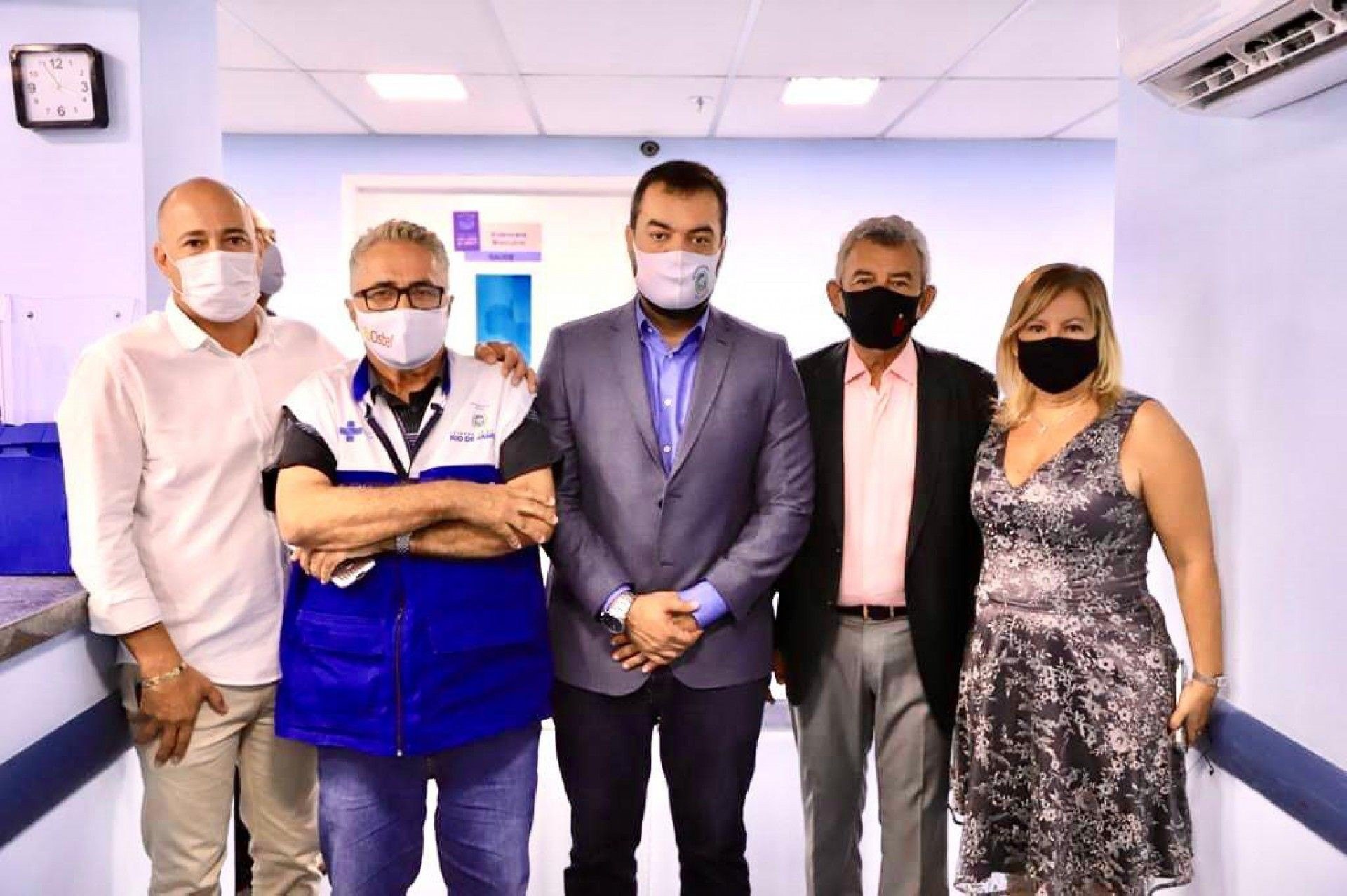 O governador em exerc&iacute;cio, Cl&aacute;udio Castro visitando as instala&ccedil;&otilde;es do Hospital  - Divulga&ccedil;&atilde;o