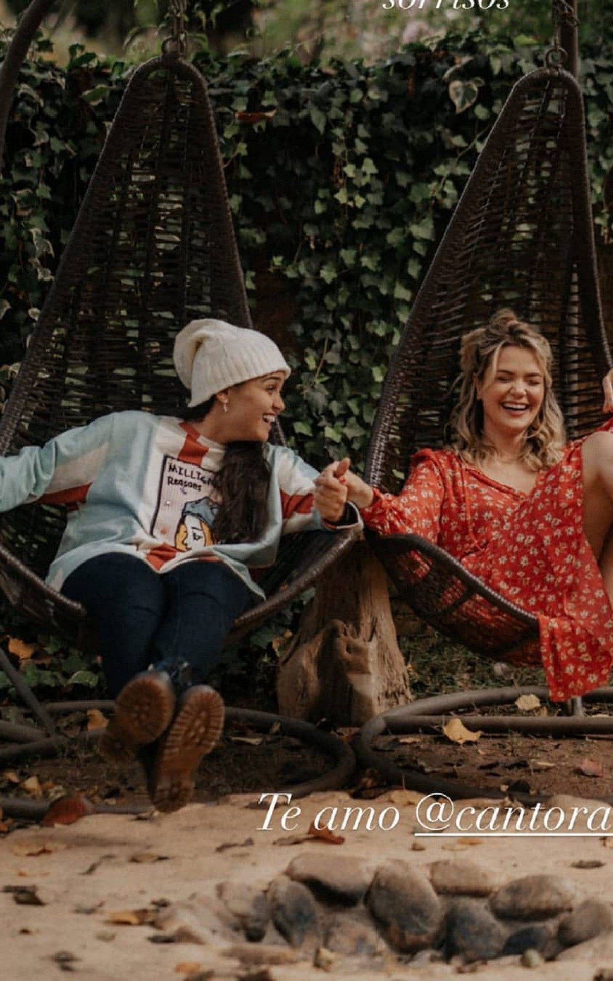 Marcela Mc Gowan e cantora Luiza
