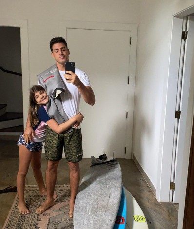 Cauã Reymond e a filha Sofia - Reprodução