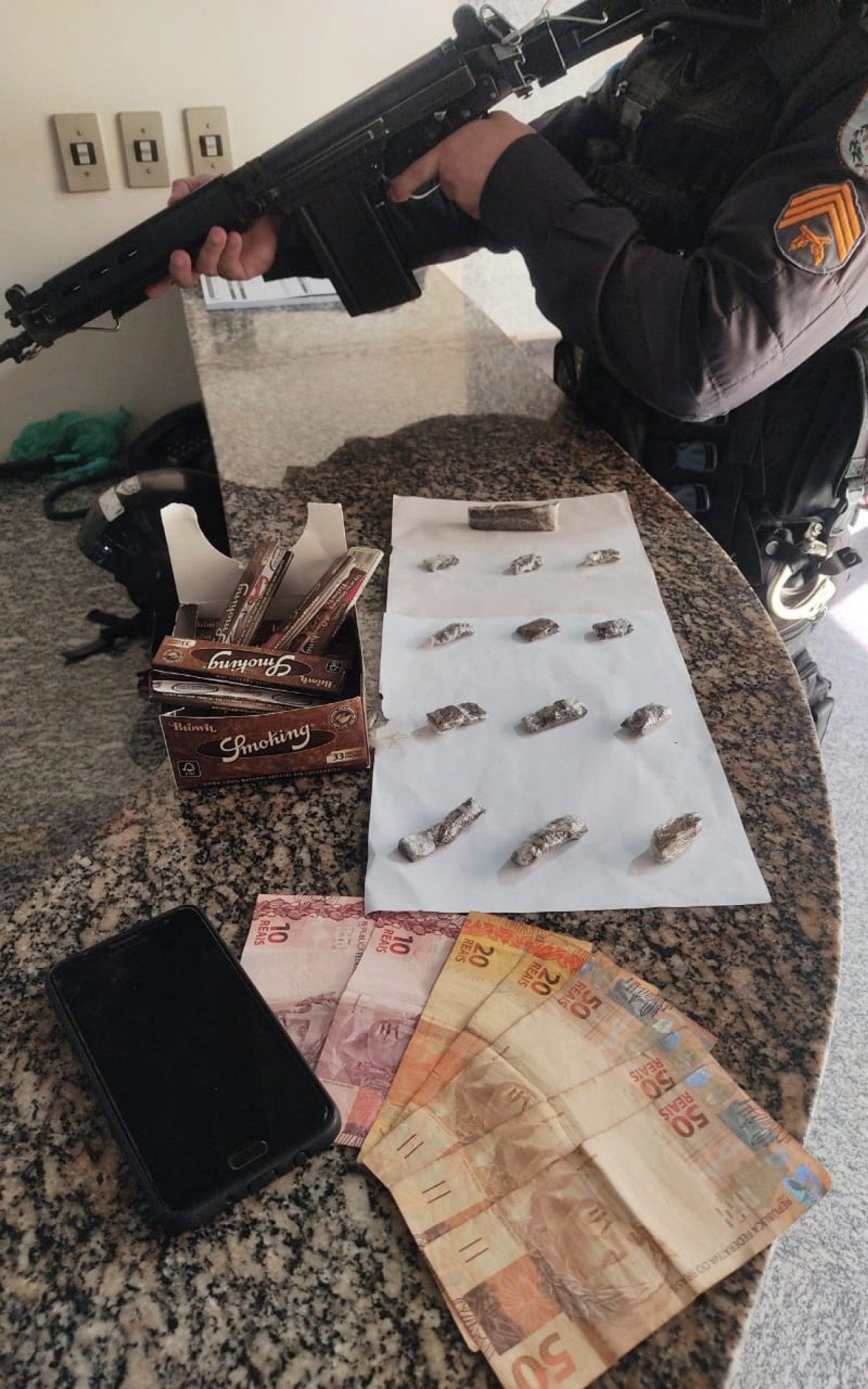  A&ccedil;&atilde;o do 36&deg; BPM no Morro Bela Vista.