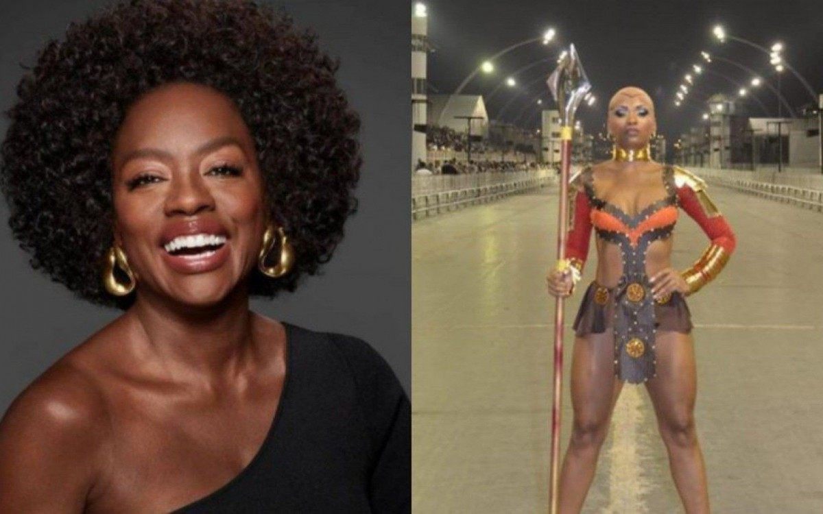 Viola Davis compartilhou, no Instagram, v&iacute;deo de Valeska Reis, rainha da bateria da escola de samba paulista Imp&eacute;rio de Casa Verde