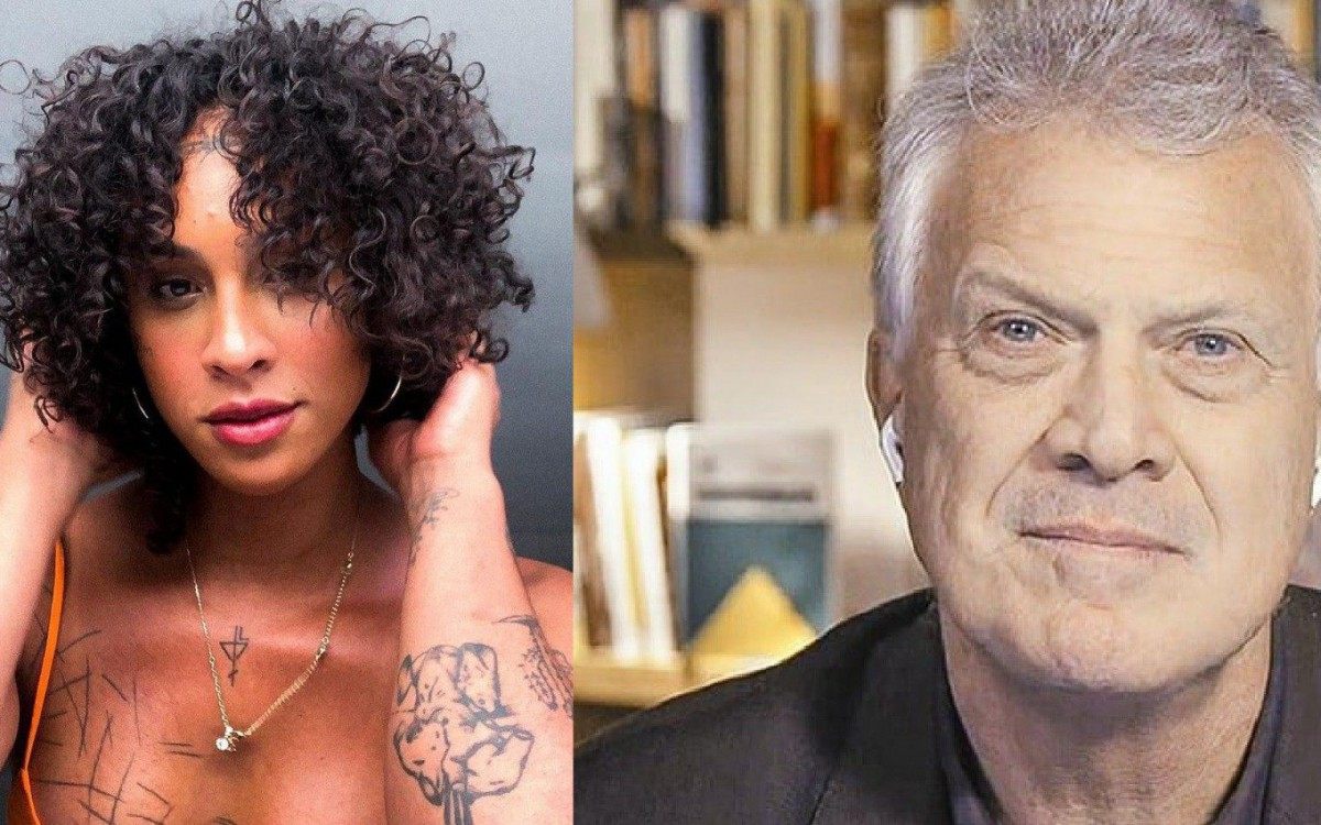 Linn da Quebrada e Pedro Bial