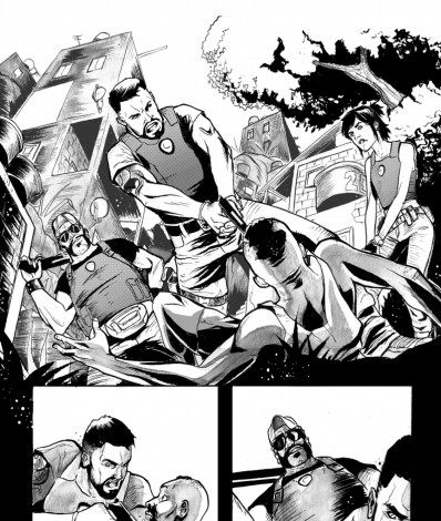 Páginas de 'Carnívora' ilustradas por PJ Kaiowá - Divulgação