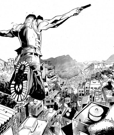 Páginas de 'Carnívora' ilustradas por PJ Kaiowá - Divulgação