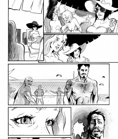 Páginas de 'Carnívora' ilustradas por PJ Kaiowá - Divulgação