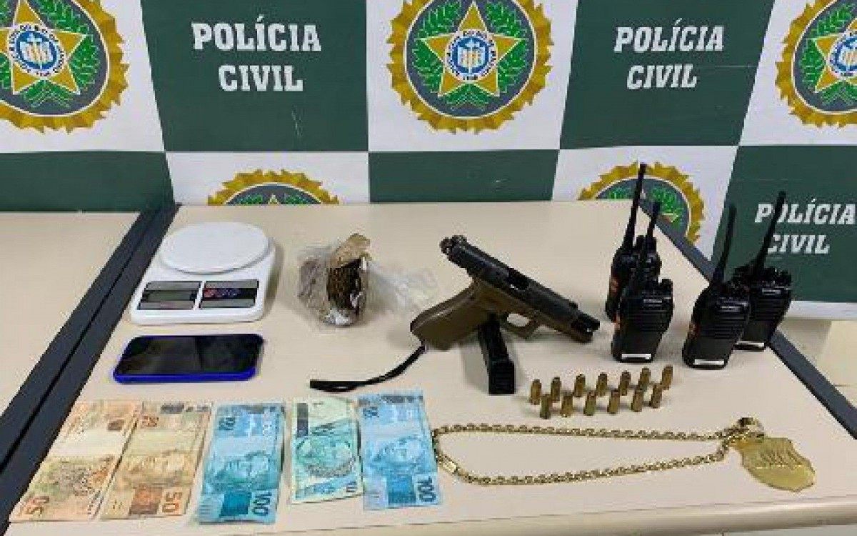 Material apreendido no bairro Dom Bosco