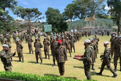 Exército Brasileiro realiza treinamento em Saquarema