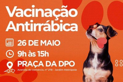 Campanha de Vacinação Antirrábica Animal em Meriti acontece nesta quarta-feira (26)
