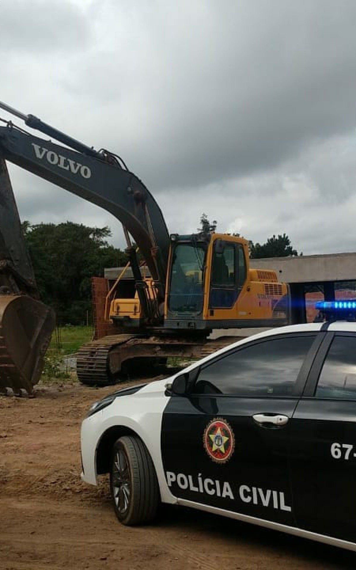 Pol&iacute;cia flagrou o crime ambiental 