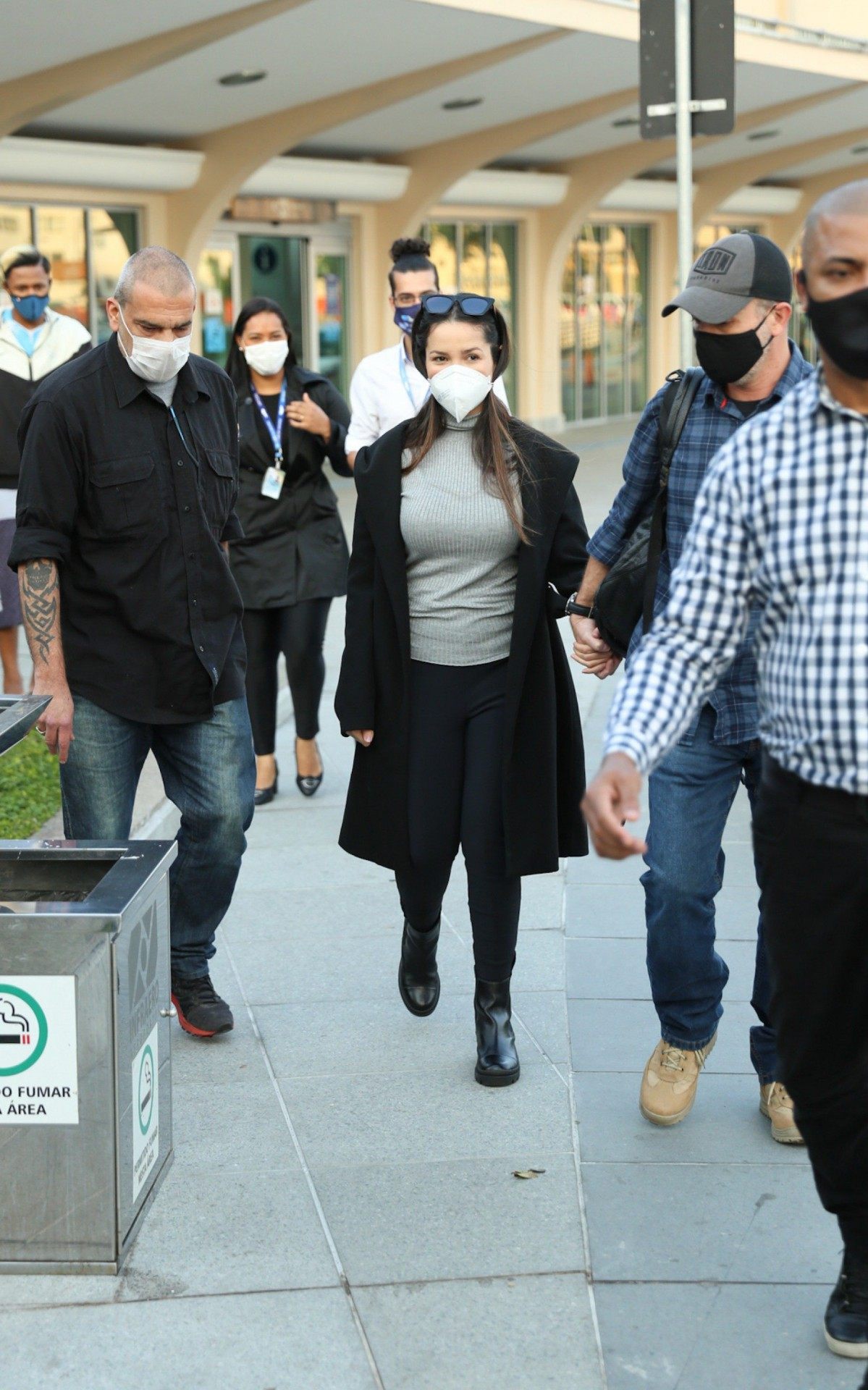 Juliette no aeroporto de Congonhas, em S&atilde;o Paulo