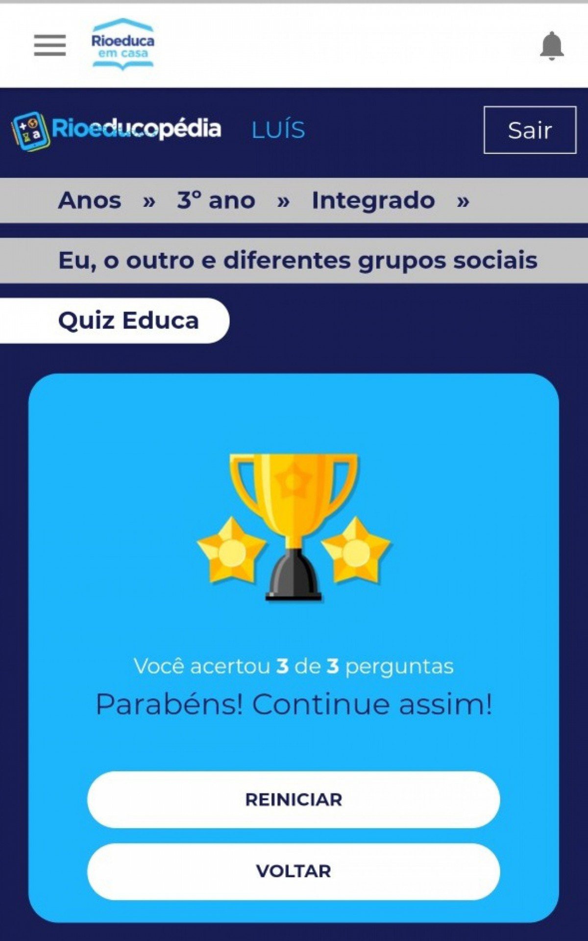 Professora cria quiz online a partir de recursos da MultiRio