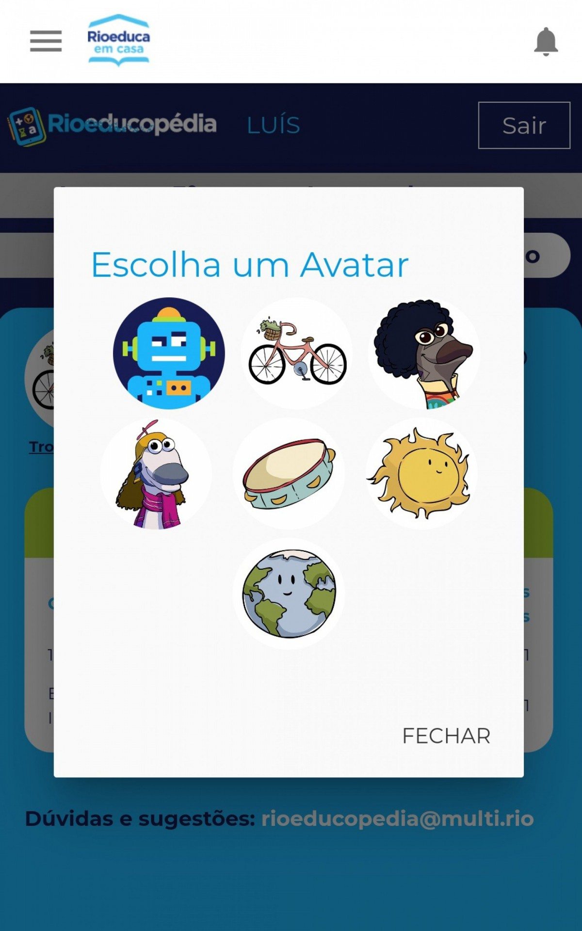 Rioeducop&eacute;dia pode ser acessada na aba "Outros" do aplicativo Rioeduca em Casa