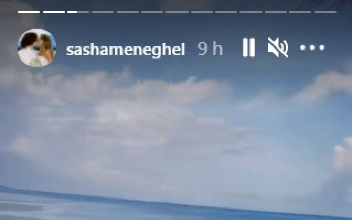 Sasha e o marido, João Figueiredo, chegam às Ilhas Maldivas