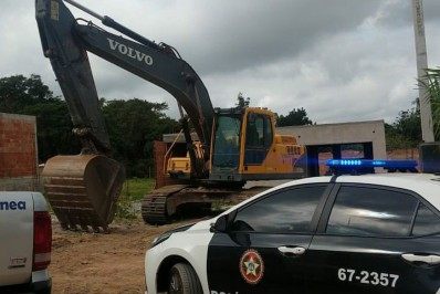Polícia Civil interdita extração mineral irregular em Cabo Frio