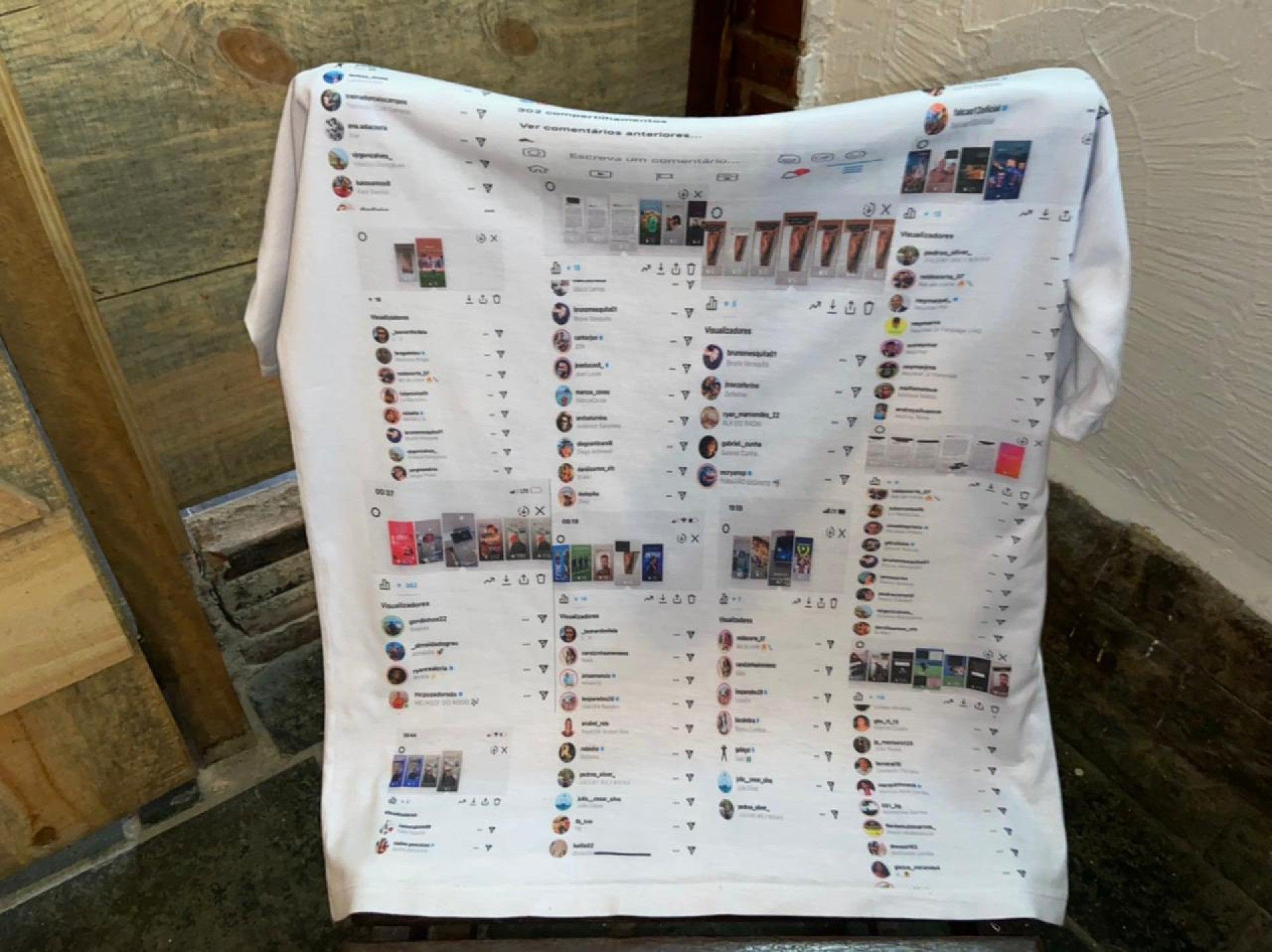 Camisa em homenagem a Neymar - Reprodu&ccedil;&atilde;o