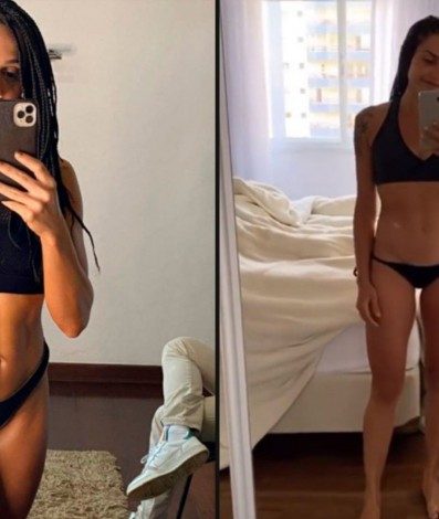 Paula Amorim mostra transformação no corpo antes e depois do 'No Limite' - Reprodução
