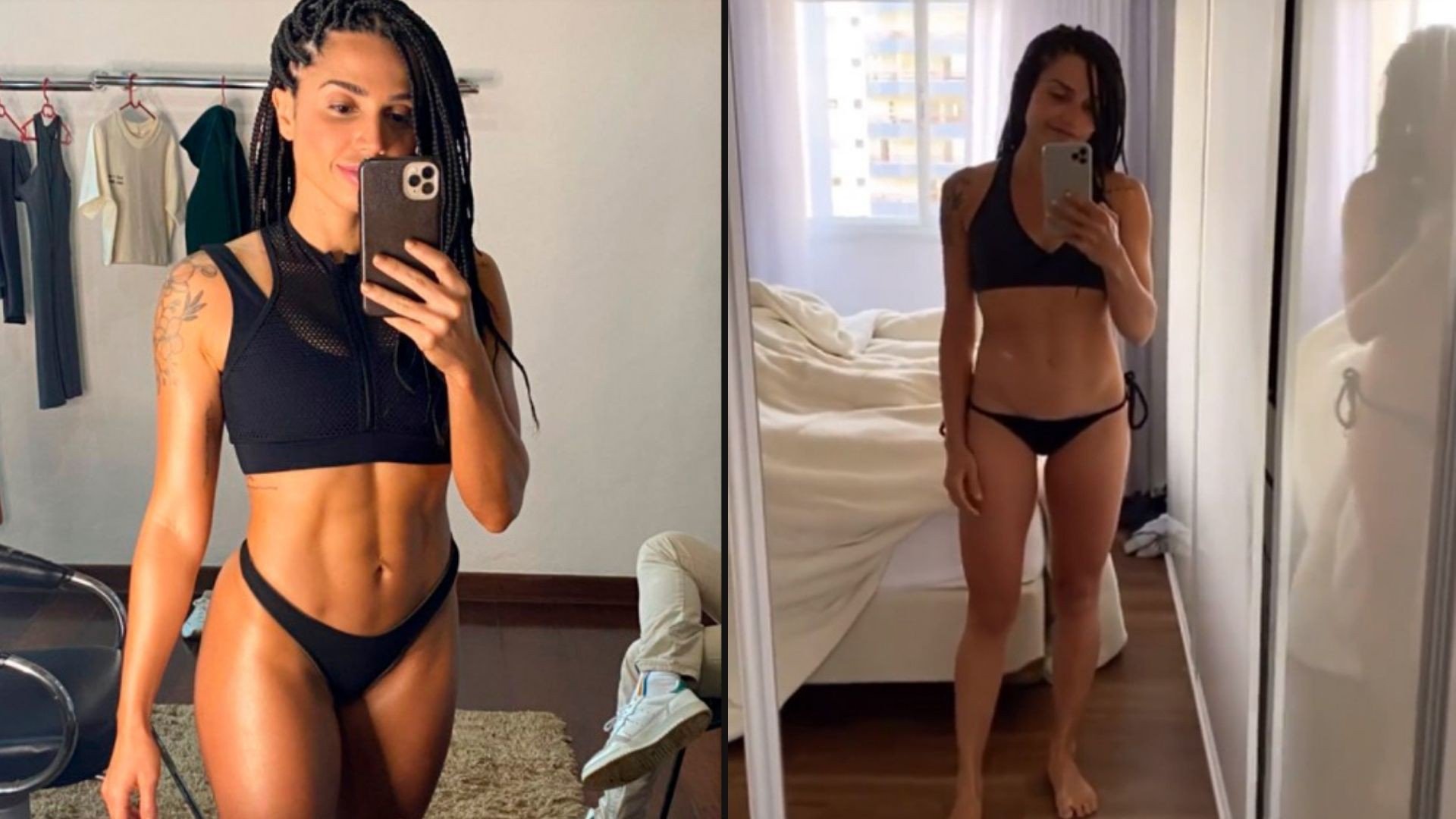 Paula Amorim mostra transformação no corpo antes e depois do 'No Limite' - Reprodução