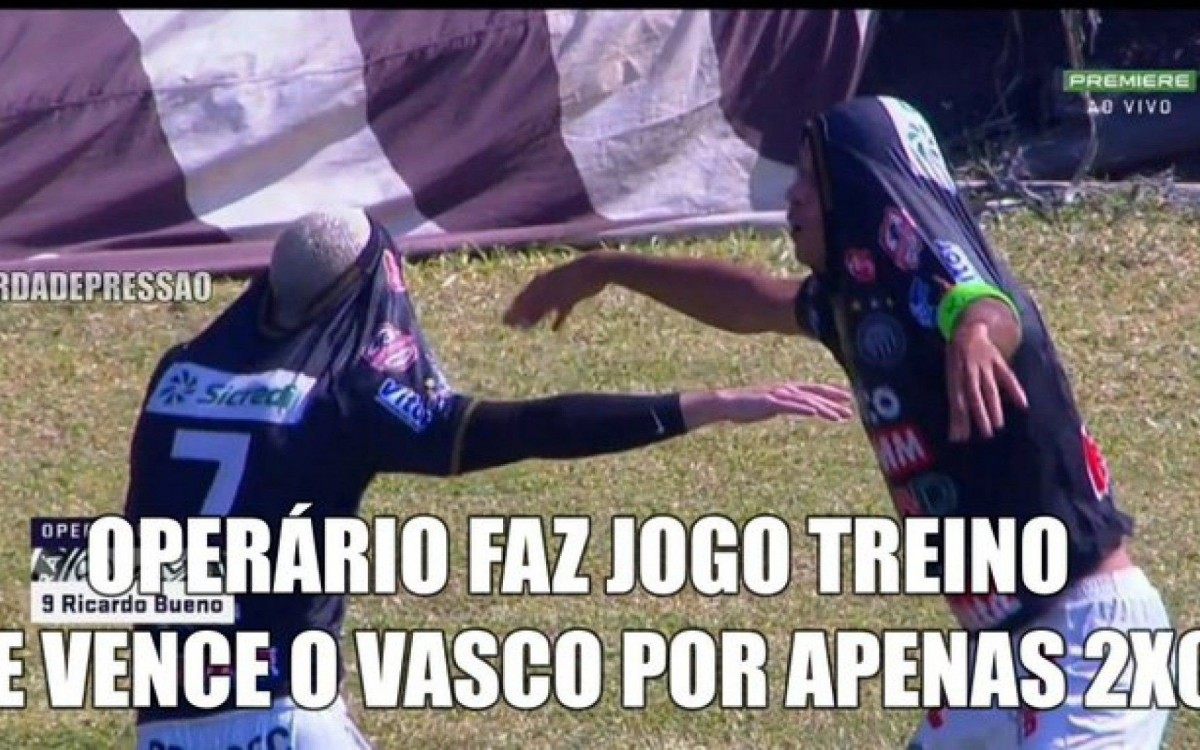 Vasco sofre com memes ap&oacute;s ser derrotado pelo Oper&aacute;rio
