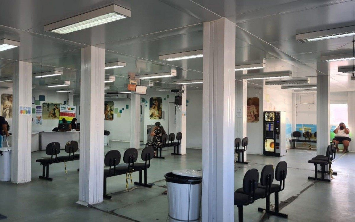 Registro do interior da UPA funcionando normalmente neste s&aacute;bado. Fake news causou alarde da chegada da cepa indiana 