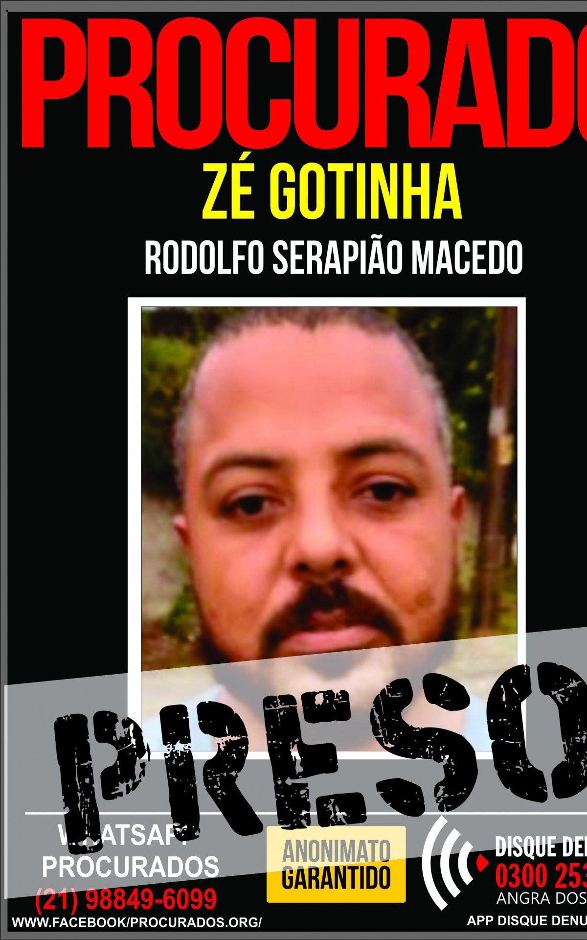 Rodolfo Serapi&atilde;o &eacute; chamado entre os comparsas de Z&eacute; Gotinha