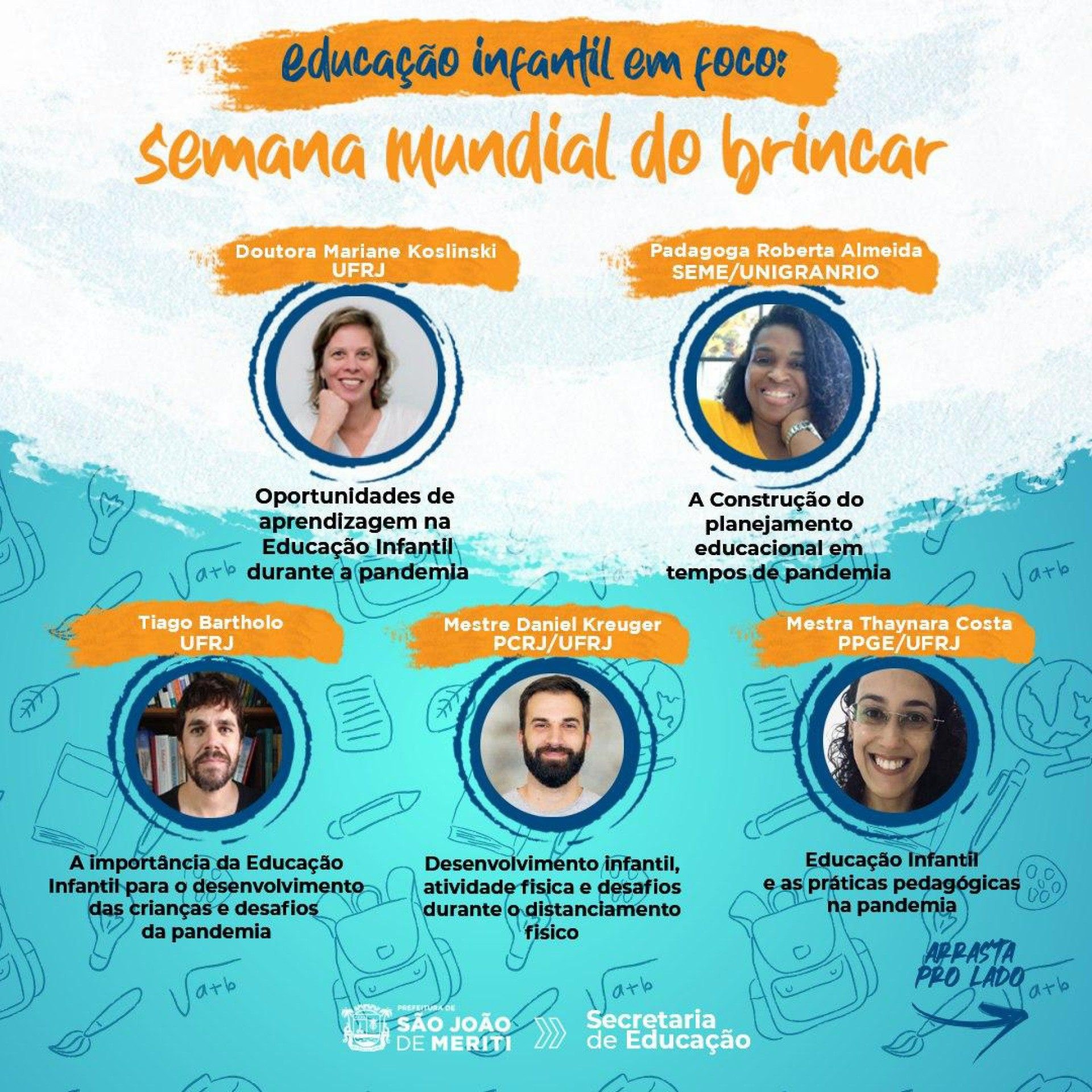 Profissionais da Educa&ccedil;&atilde;o participam da Semana do Brincar em Meriti