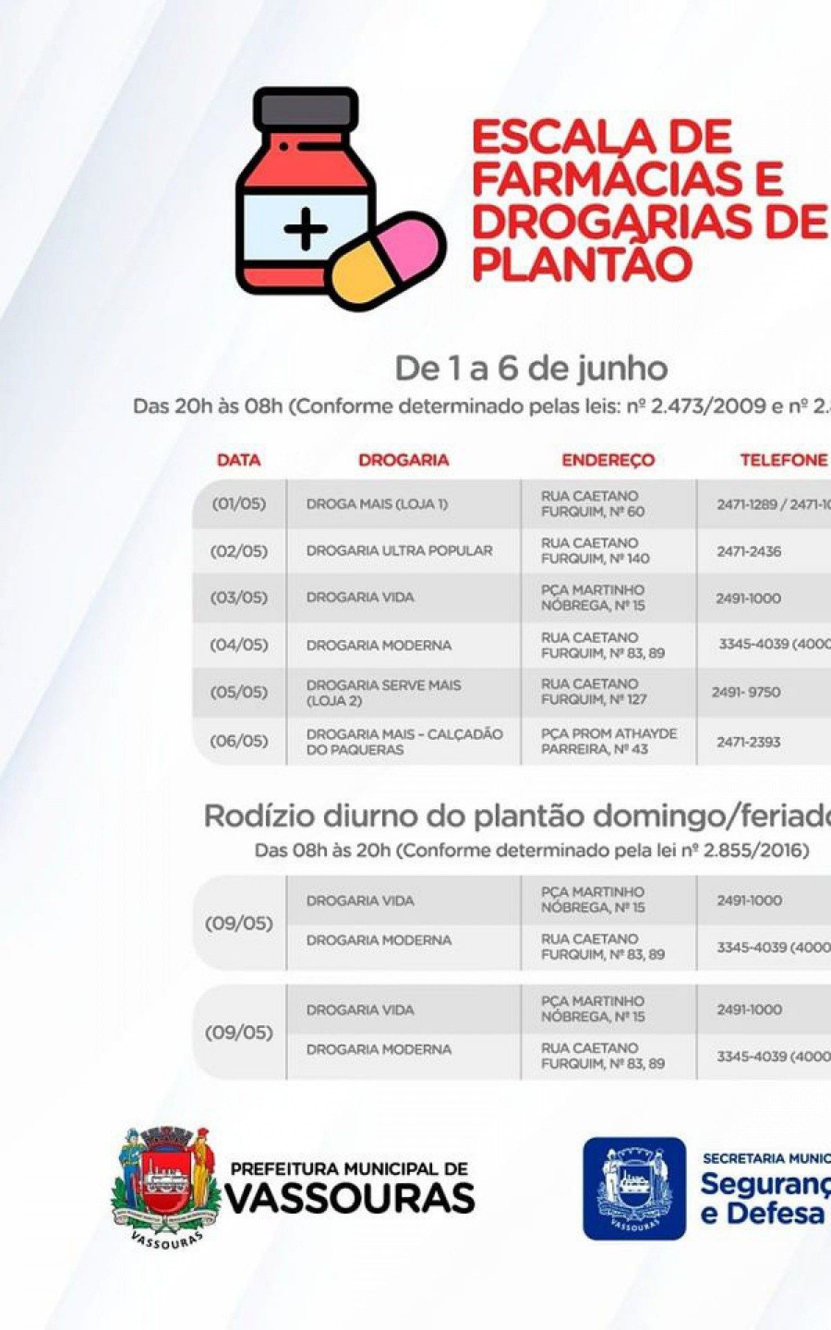 Listagem desta semana