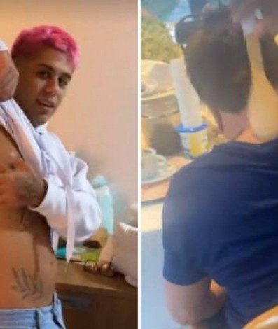 Zé Felipe e o pai Leonardo - Reprodução/Montagem