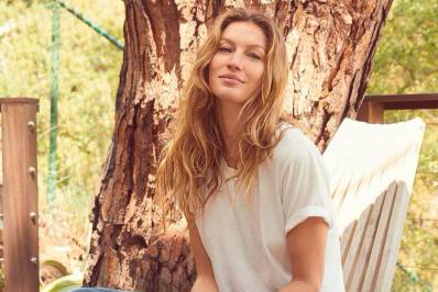 Gisele Bündchen vem ao Brasil a trabalho e esbanja simpatia