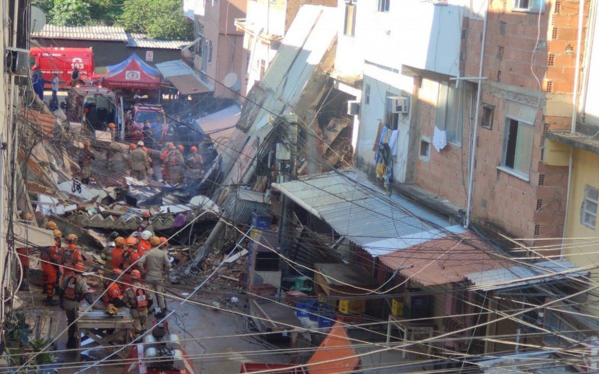Desabamento de prédio em Rio das Pedras deixou pai e filha mortos sob os escombros. - Daniel Castelo Branco