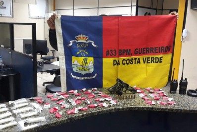 Traficante preso com arma e drogas no Condado