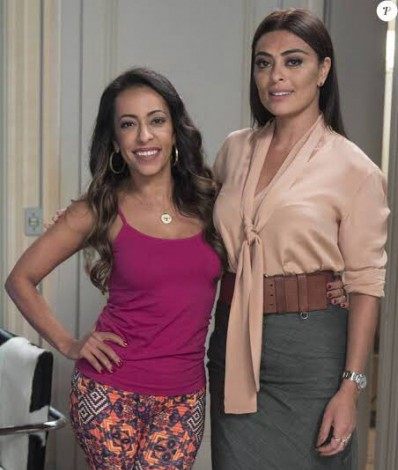 Samantha Schmütz e Juliana Paes intrepretaram irmãs em "Totalmente Demais" - Divulgação