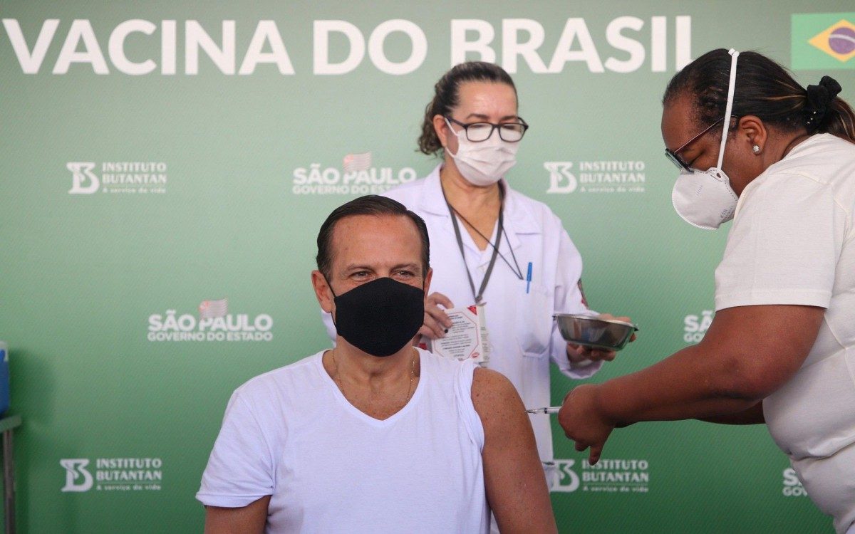 Doria, que tem 63 anos, chegou ao Centro de Saúde I "Doutor Victor Araújo Homem de Mello", em Pinheiros, zona oeste da capital paulista, pela manhã - Divulgação 
