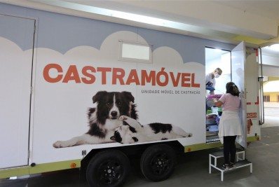 Castramóvel chega à Várzea das Moças com castração de gratuita cães e gatos