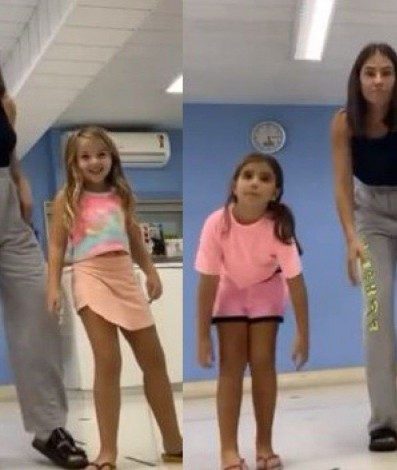 Deborah Secco dança ao lado da filha, Maria Flor - Reprodução