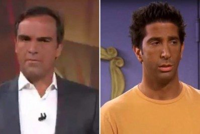 Bronzeado de Tadeu Schmidt vira meme e é comparado ao de personagem de 'Friends'