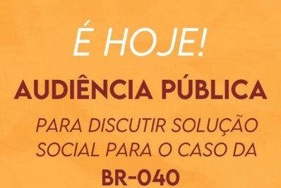 Audiência pública da CMP discute solução social para moradores da BR-040