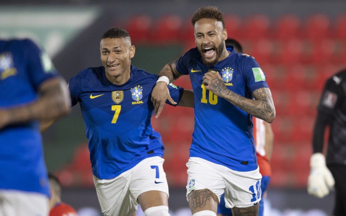 Brasil x Paraguai no Defensores del Chaco em Assun&ccedil;&atilde;o. Neymar