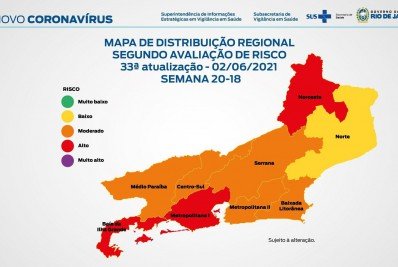 Mapa de Risco Covid-19:  Magé segue em bandeira vermelha 