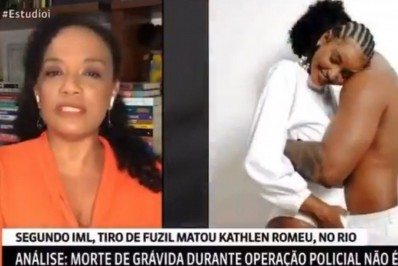 Jornalista da GloboNews se emociona ao comentar morte de jovem grávida no Rio