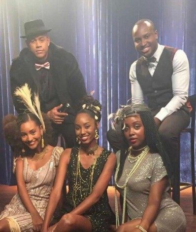 Kathlen Romeu em gravação de clipe de Thiaguinho e Léo Santana - Reprodução/Instagram