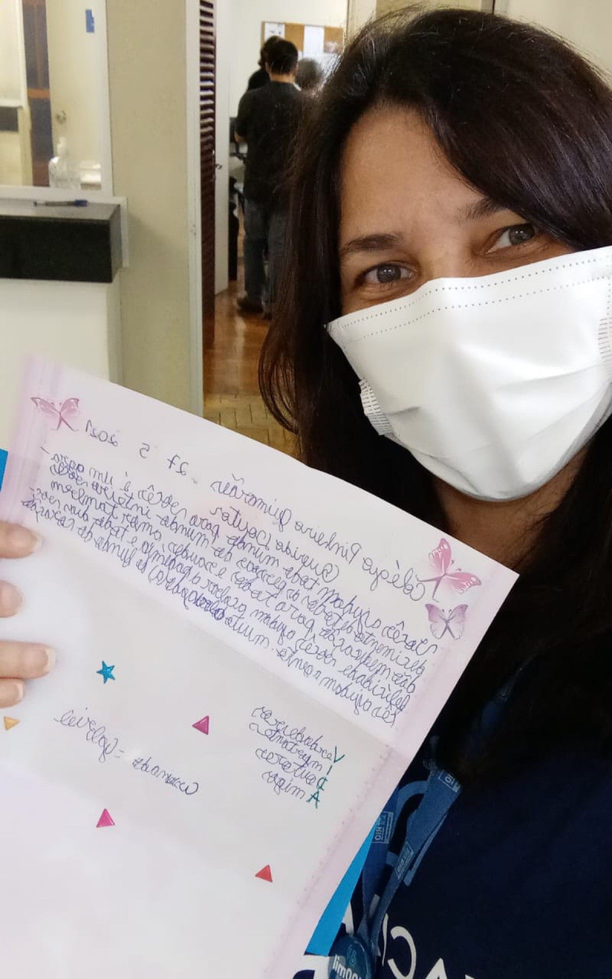 Karla Leal, chefe de enfermagem na unidade, comentou que homenagem dá fôlego extra aos profissionais