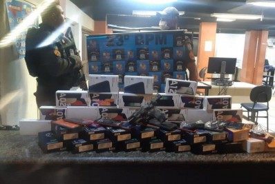 PM recupera 50 celulares roubados na Zona Sul do Rio