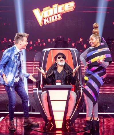 Michel Teló, Carlinhos Brown e Gaby Amarantos - Reprodução