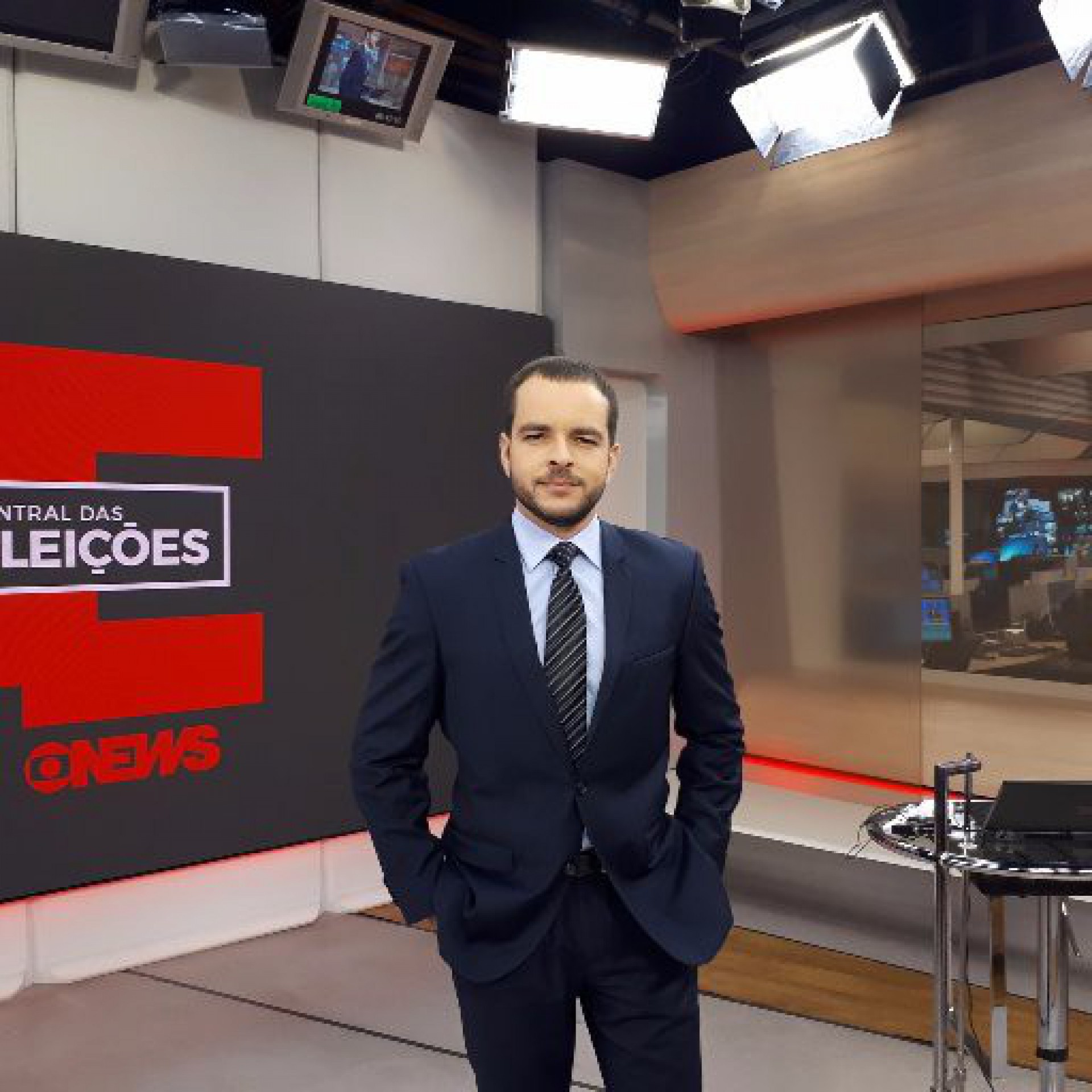 Erick Bang, apresentador da Globo News - Reprodução