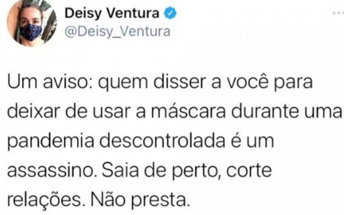 Dona D&eacute;a L&uacute;cia compartilhou um Tweet