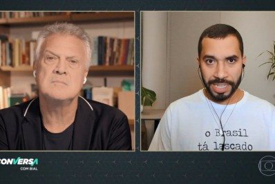 Pedro Bial faz discurso de ‘eliminação’ especial para Gil do Vigor