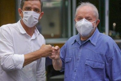 Prefeito de Maricá Fabiano Horta encontra ex-presidente Lula